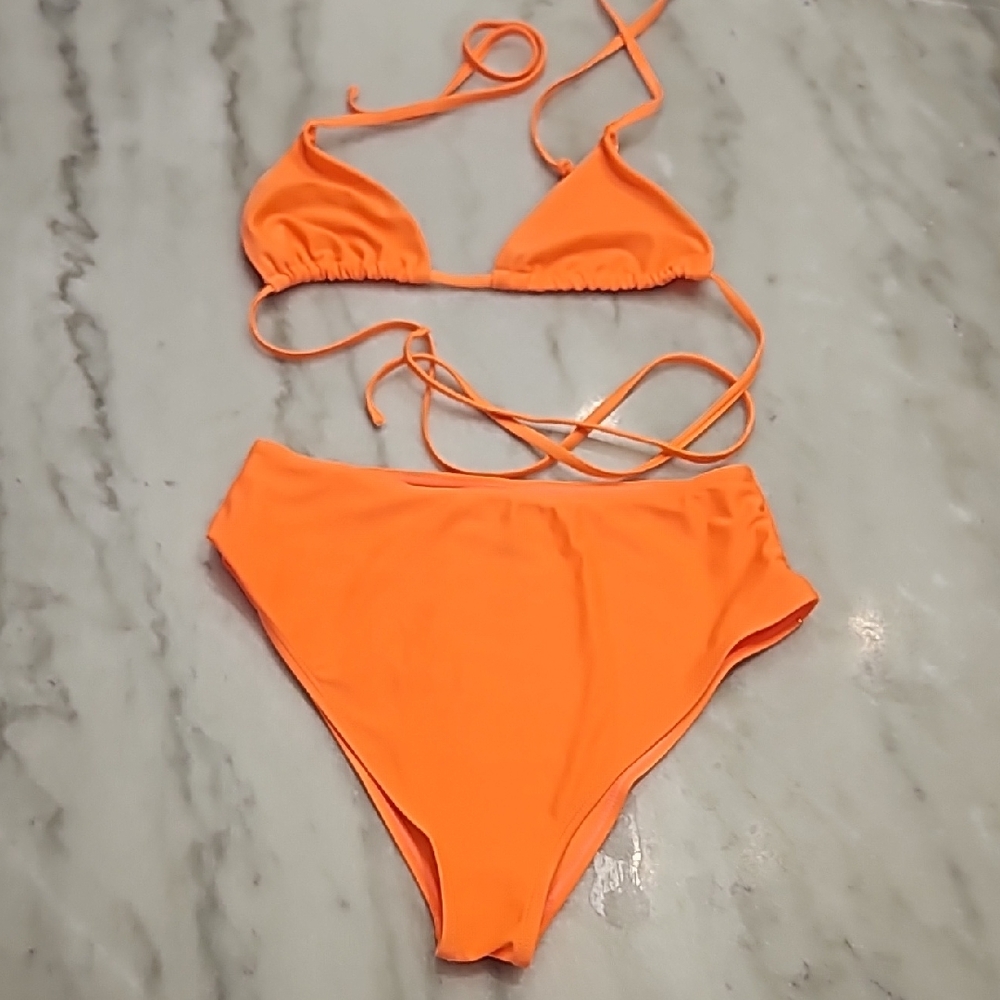 Bright Orange Bikini Set